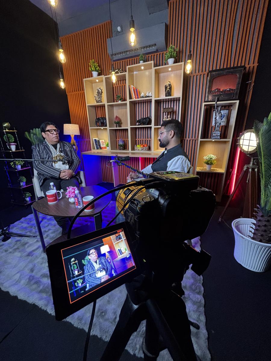 Podcast shoot
