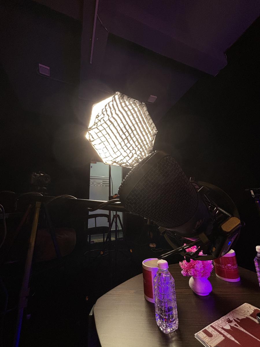 Podcast shoot